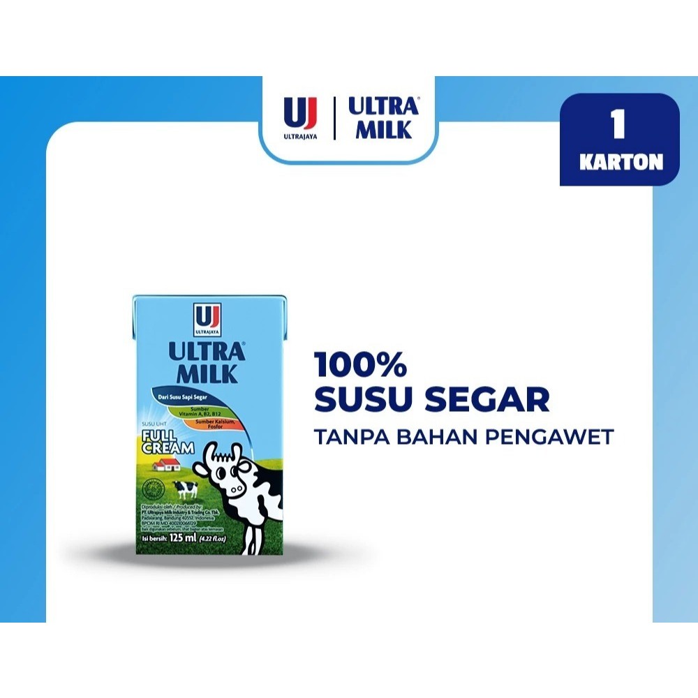 

EXP MAY 2026 || Ultra MILK UHT 125ml Dus/crtn isi 40
