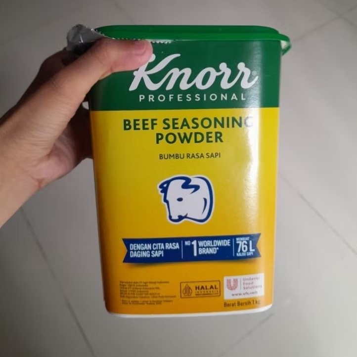 

Knorr kaldu Sapi bumbu masak penyedap beef seasoning powder 1kg.