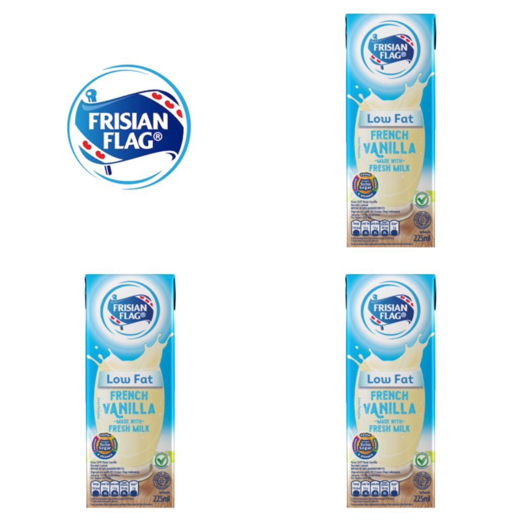 

Frisian Flag Susu UHT Rendah Lemak French Vanilla Kotak 225 Ml