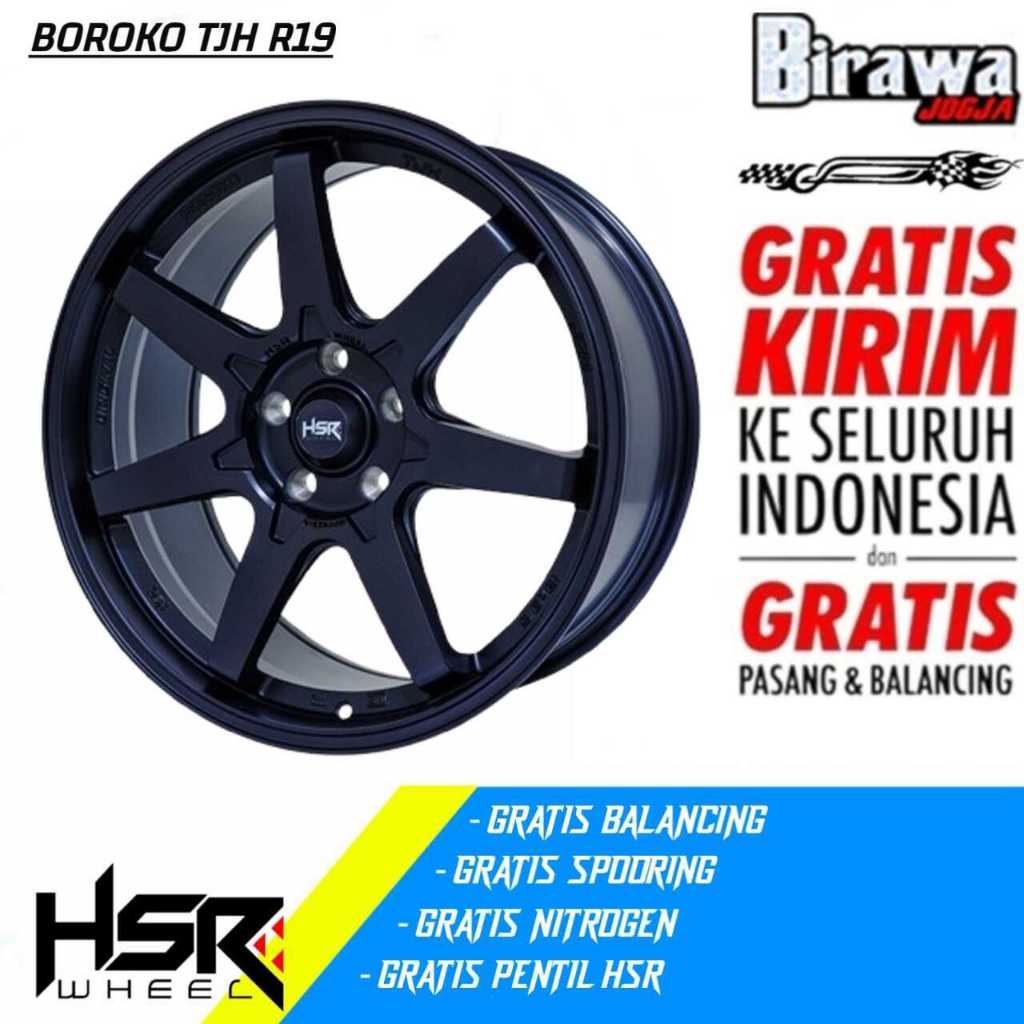 Velg Mobil Racing ORI HSR BOROKO TJH R19 BAUT 5X120 LEBAR 85 ET35 buat mobil BMW SEJENIS NYA
