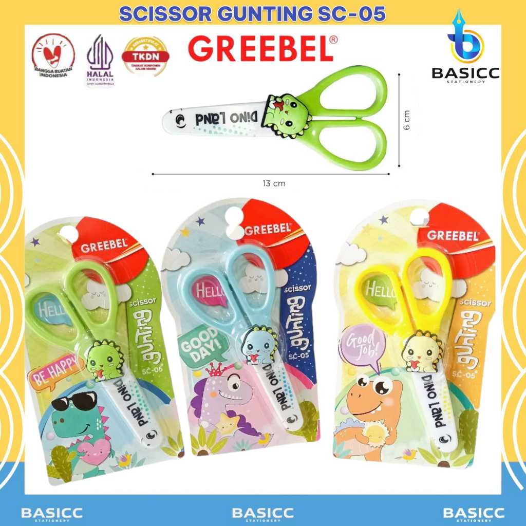 

Greebel Scissor Karakter Lucu / Gunting Sekolah Mini Stainless Anti Karat SC-05 | @1 Pcs