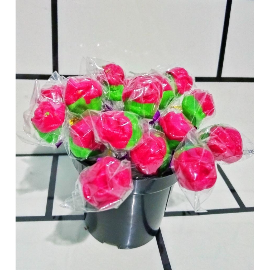 

FREE POT (20pcs)Permen Mawar Permen viral lolipop
