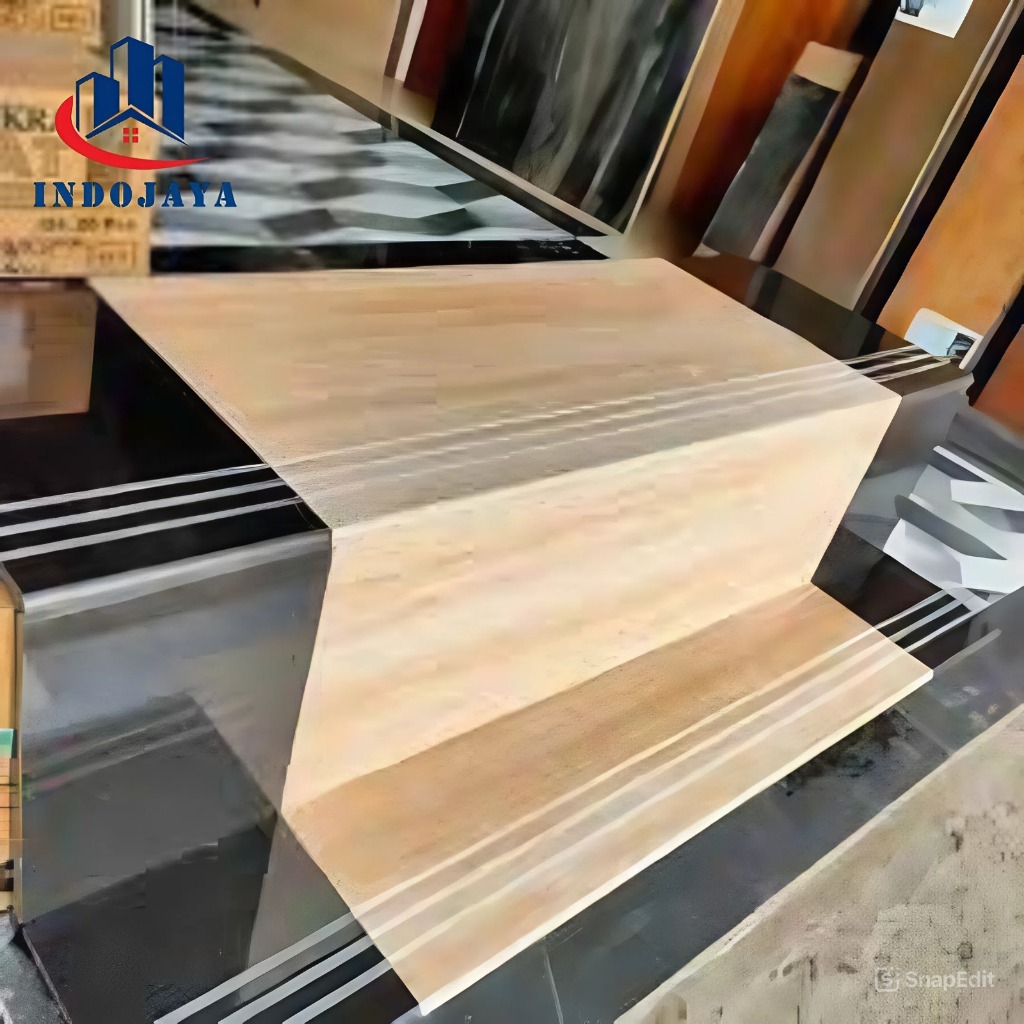 keramik tangga motif kayu 30x70 30x80 30x90 kombinasi granit stepnosing custom ukuran list