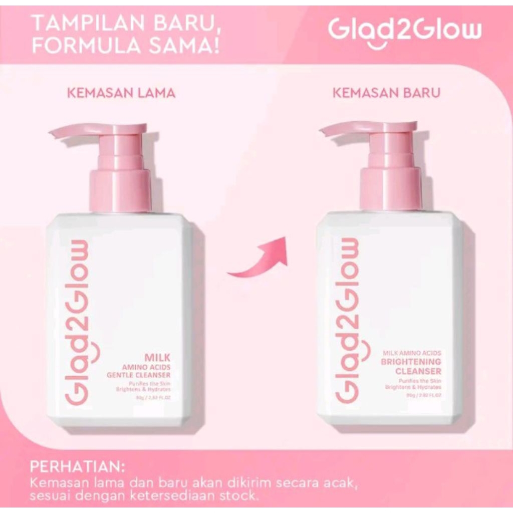 Facial Wash gentle glad2glow | Facial Wash glad2glow milk gentle cleanser