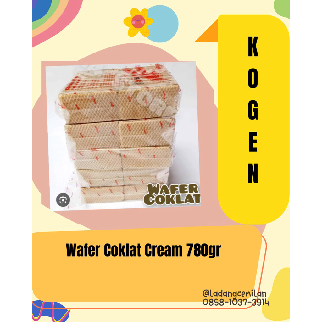 

Kogen Wafer Coklat krim Refill 750gr (1 pack @150gr)