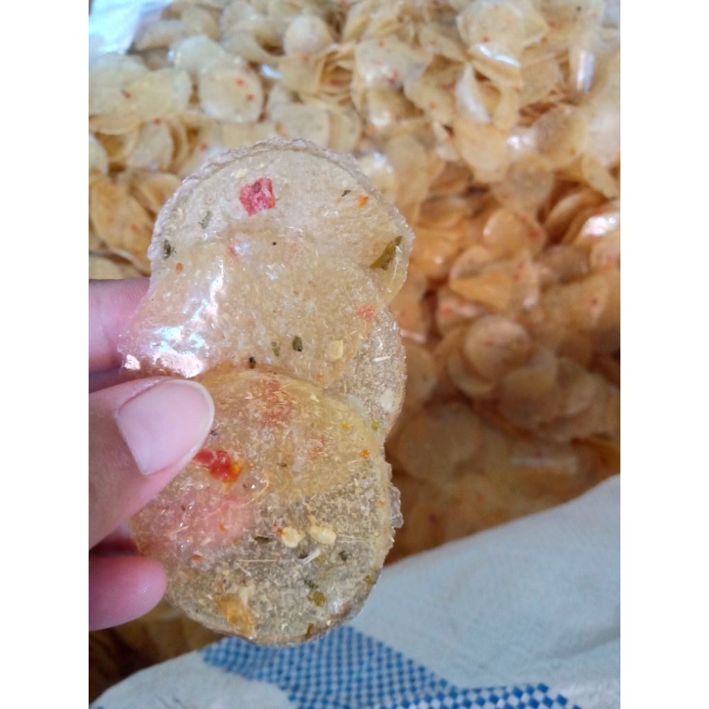 

Opak / Kicimpring Singkong Rasa Pedas Mentah Asli Produksi Singaparna