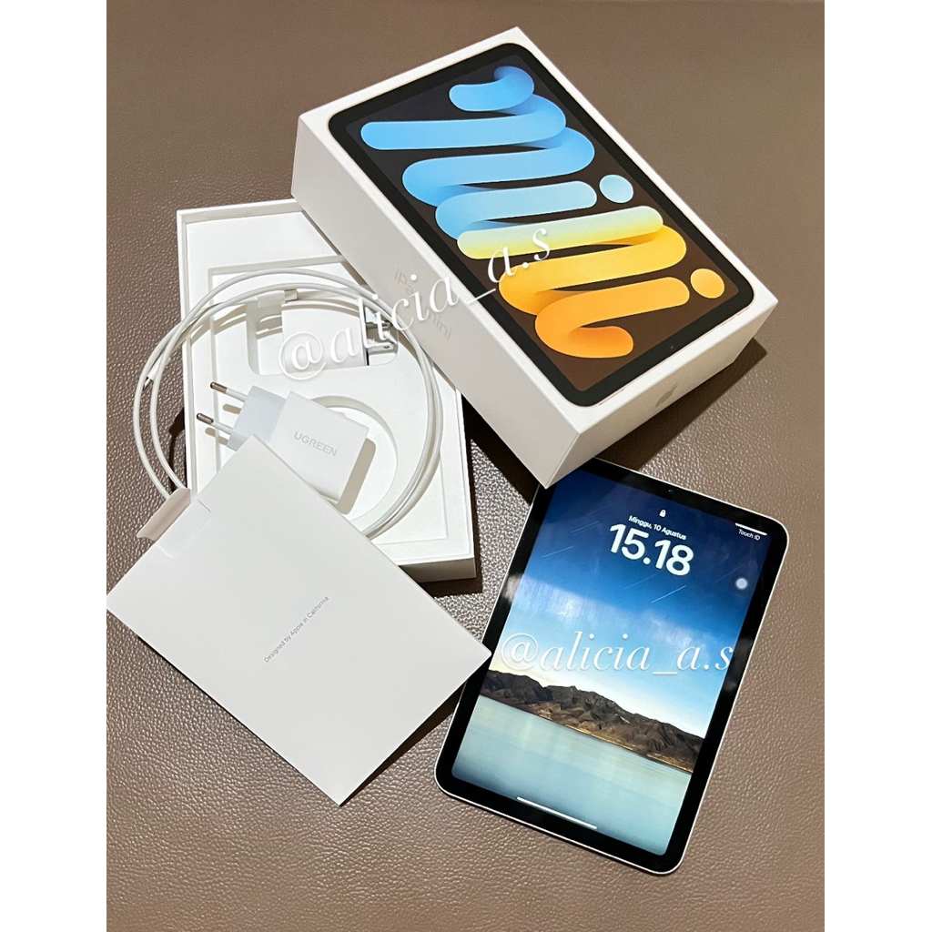 Apple iPad Mini 6 Starlight 64GB INTER Second Pemakaian Pribadi
