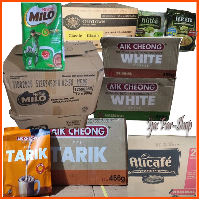 

Teh Tarik Aik Cheong / Alitea / alicaffe / Old Town / White Coffe (Per Dos)