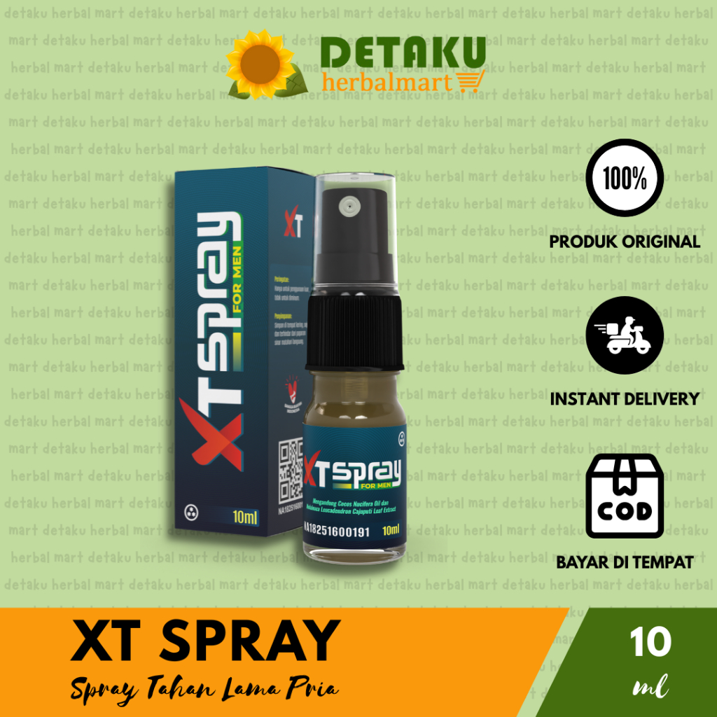 XT SPRAY - Minyak Pijat Semprot Herbal Obat Oles Kuat Pria Tahan Lama