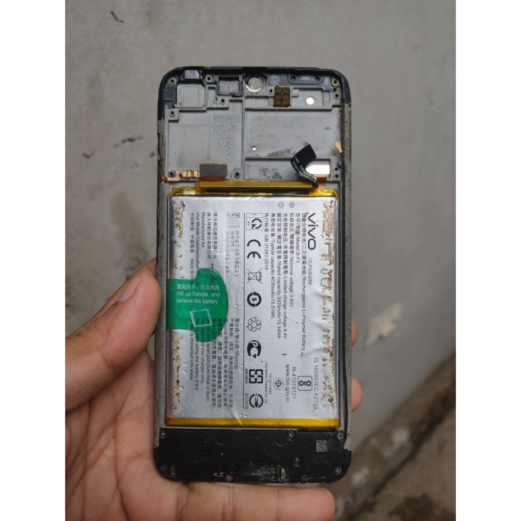 batrai Vivo y91/93  normal bekas copotan