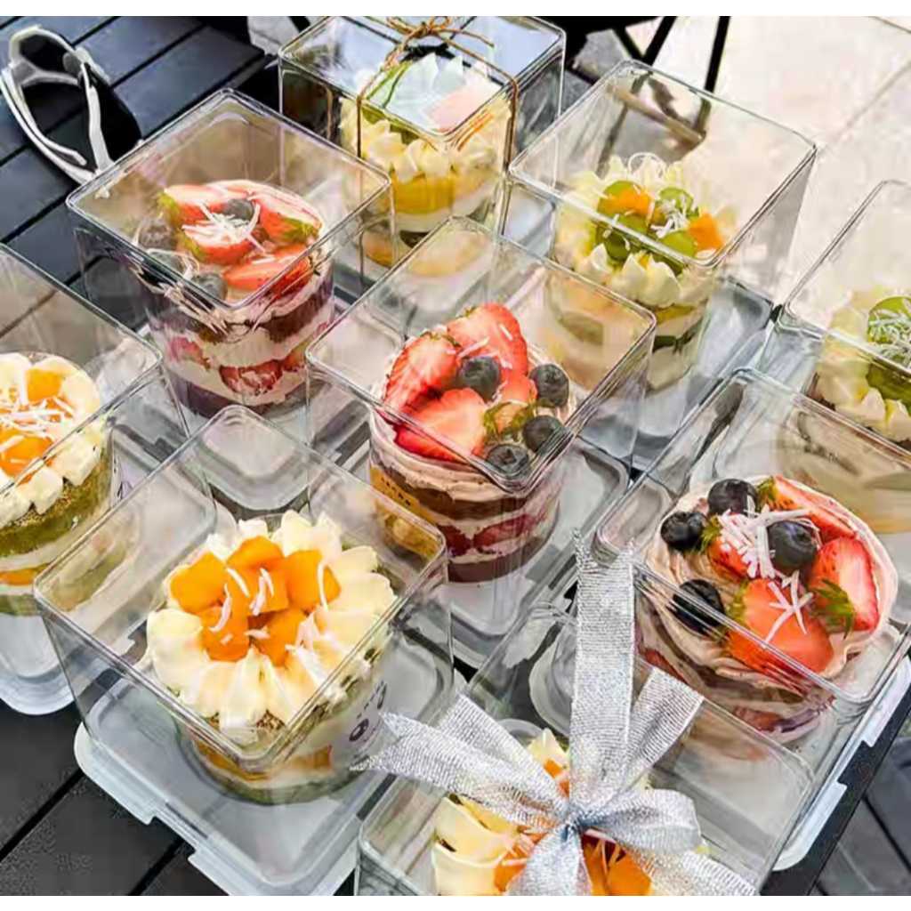 

Box Mika Cake / Kotak kue Mika Bening