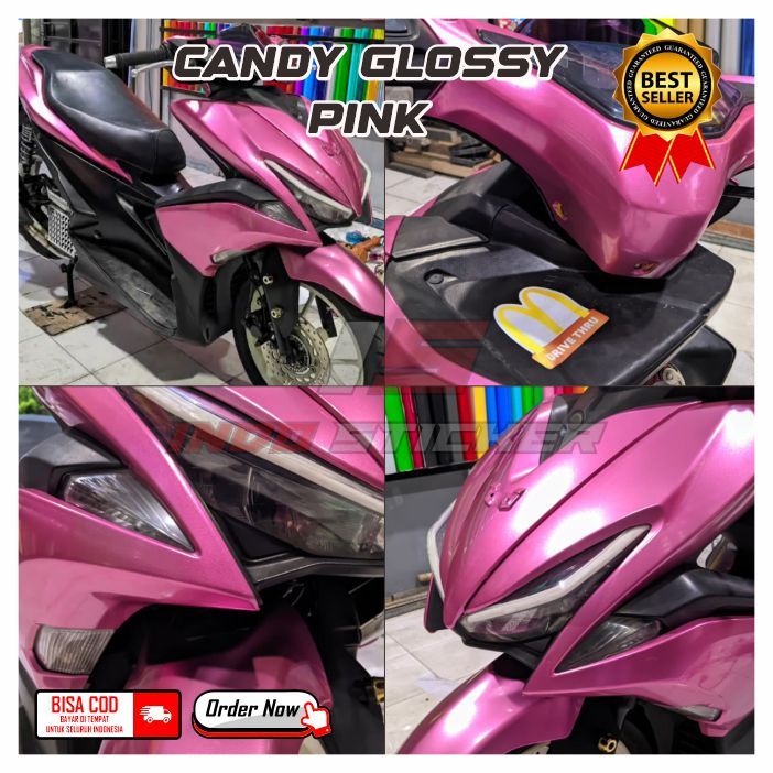 Sticker Candy Glossy Violet Skotlet Motor Candy Glossy Pink [METERAN]