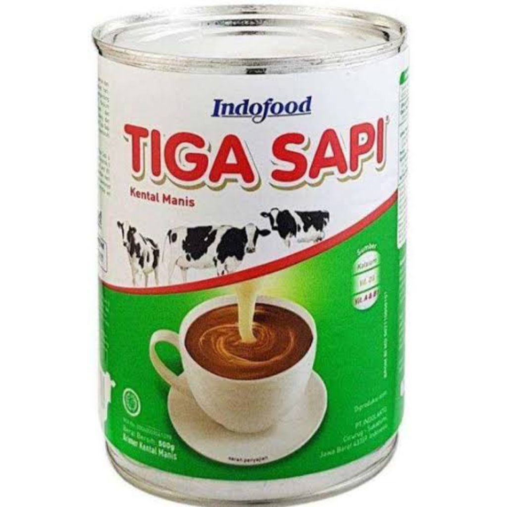 SUSU KENTAL MANIS TIGA SAPI / KRIMER KENTAL MANIS TIGA SAPI 490 GR