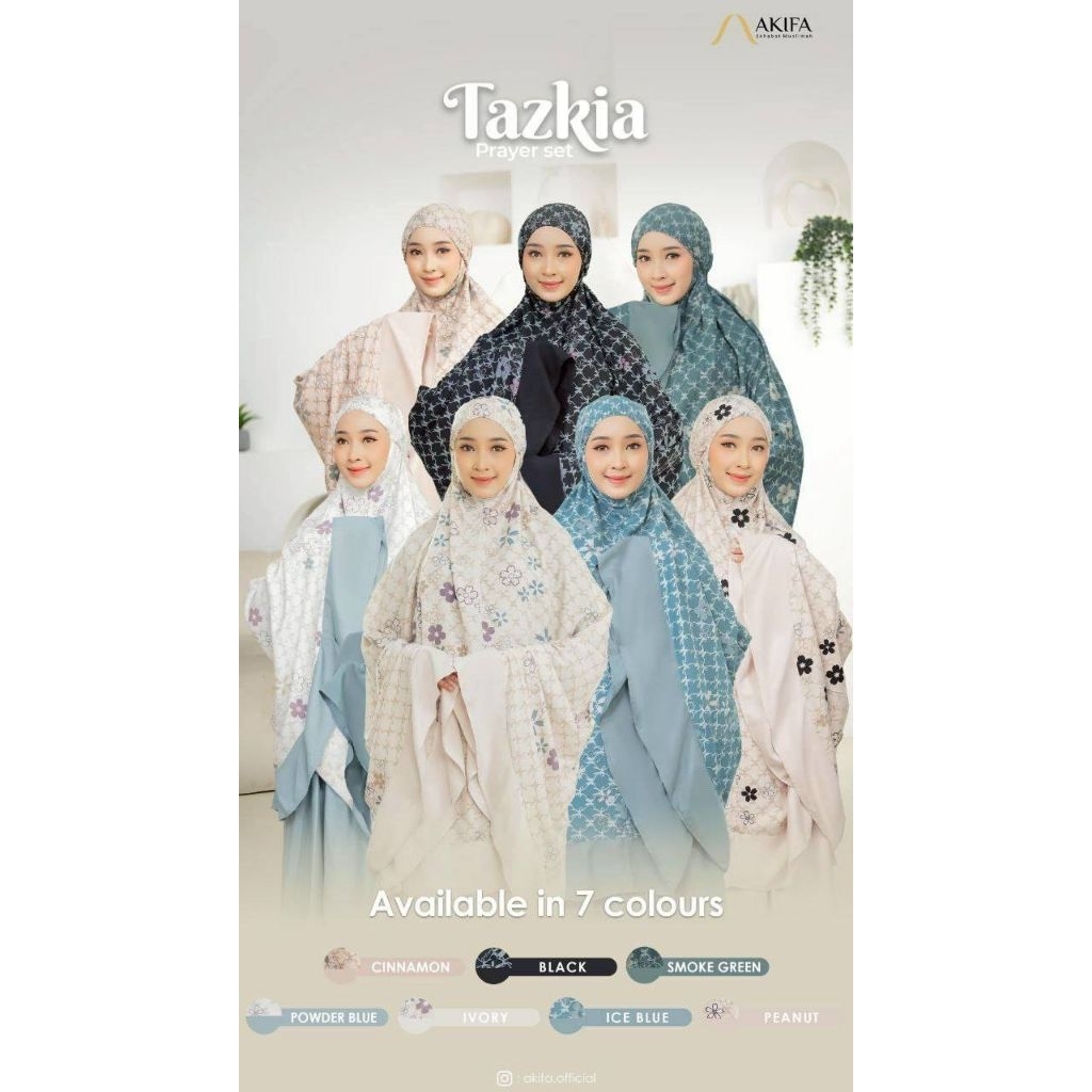 Mukena tazkia by Akifa (mukena potongan & terusan)