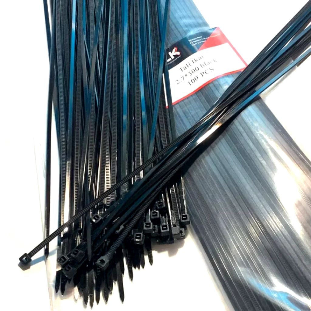 

KABEL TIES TIS / TALI TIES TIS / TALI KREK UKURAN 2.5X300MM 30CM (ISI 100PCS) GRADE A KUALITAS IMPORT