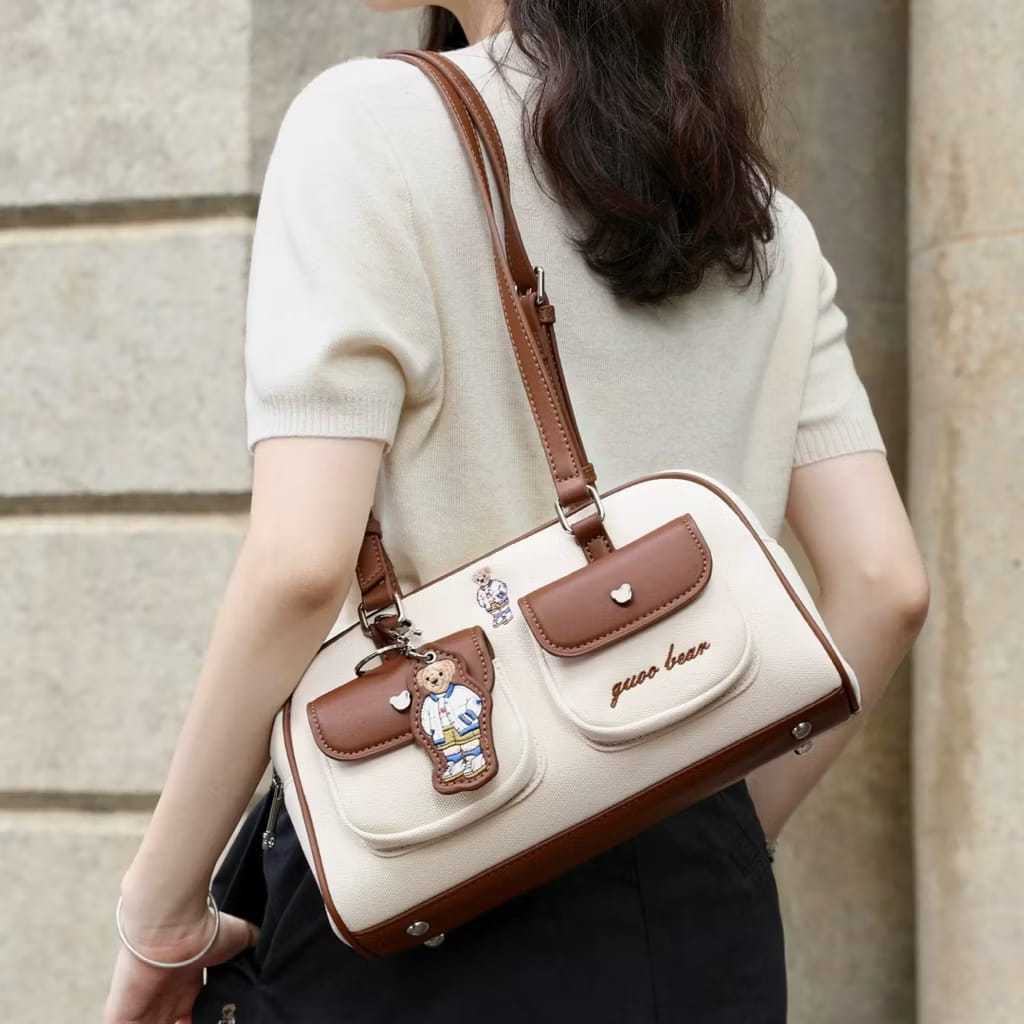 HOKKITERUS21 TTWN bear tas shoulderbag kanvas original bkk