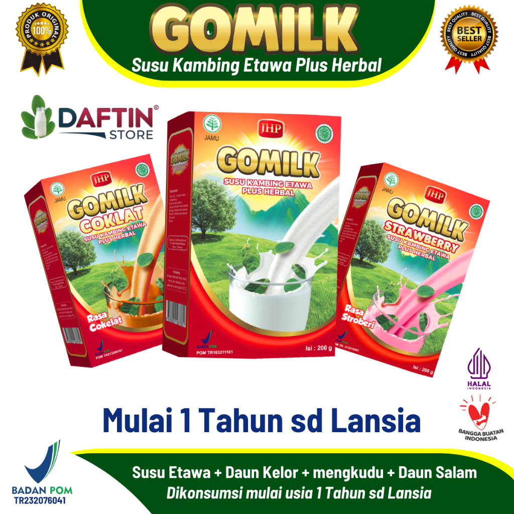 

GOMILK Susu Kambing Etawa Plus Herbal - 200gr