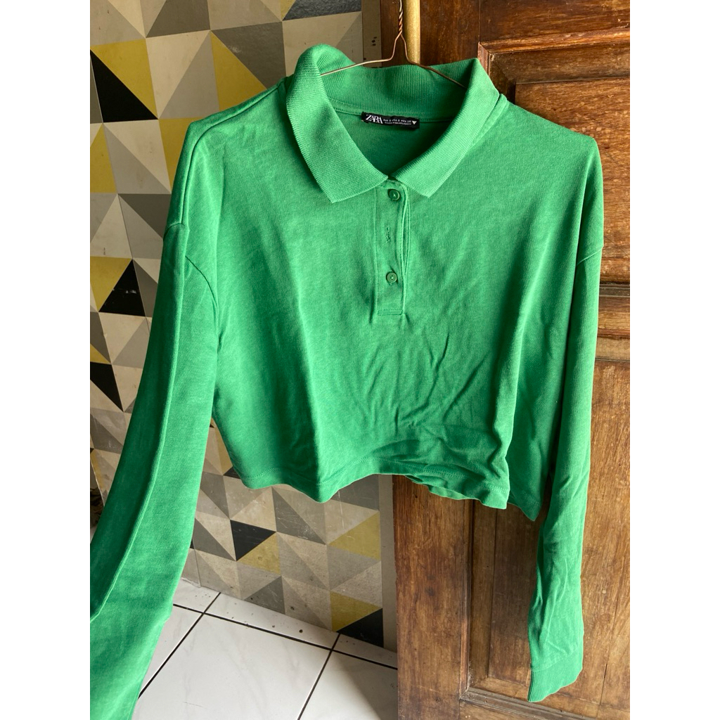 crop polo zara