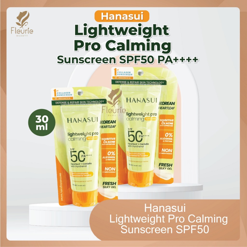 Hanasui Lightweight Pro Calming Sunscreen SPF50 PA++++ 30ml - Hanasui Sunscreen