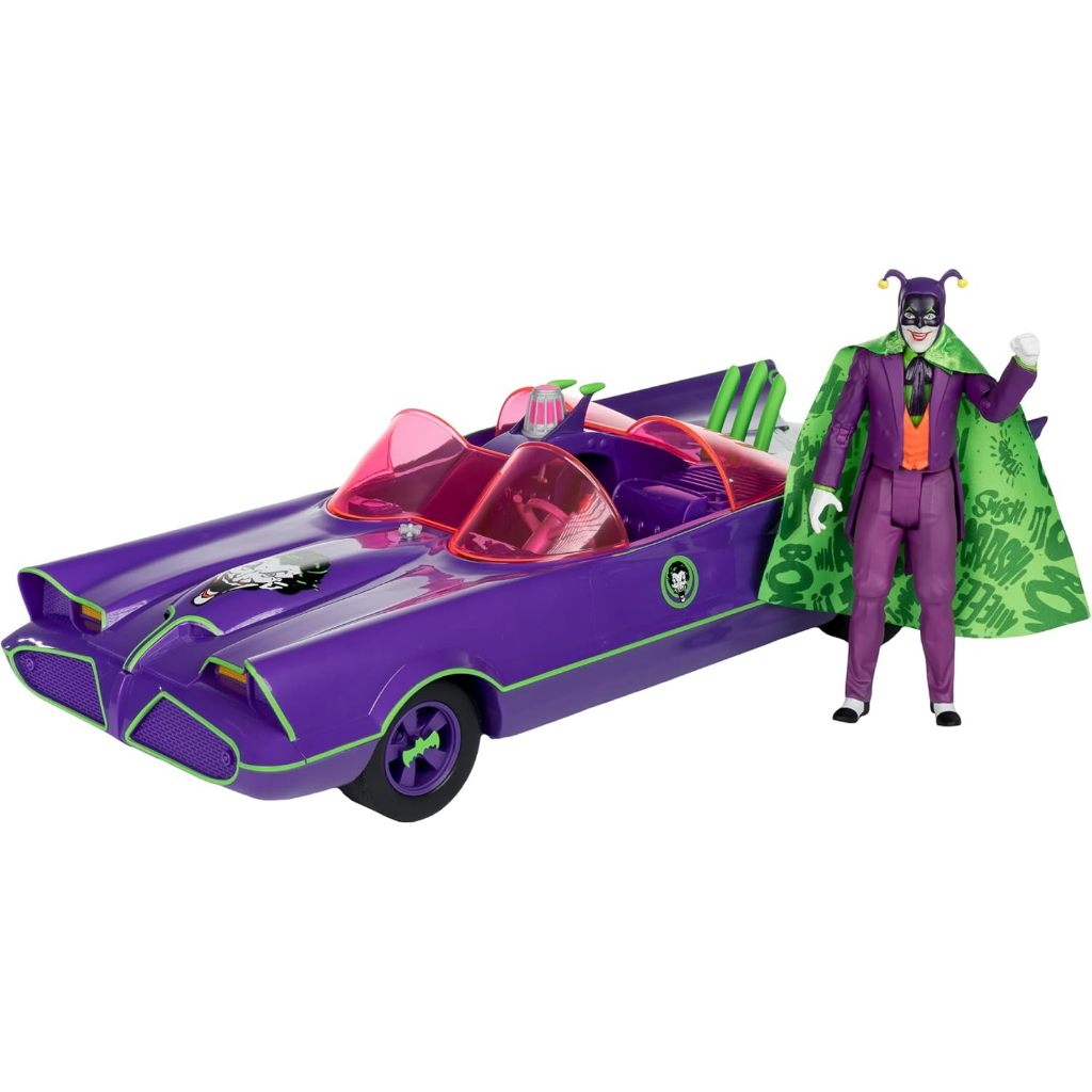 READY FIGUR BATMAN 66 BATMOBILE JOKER DC RETRO MCFARLANE TOYS