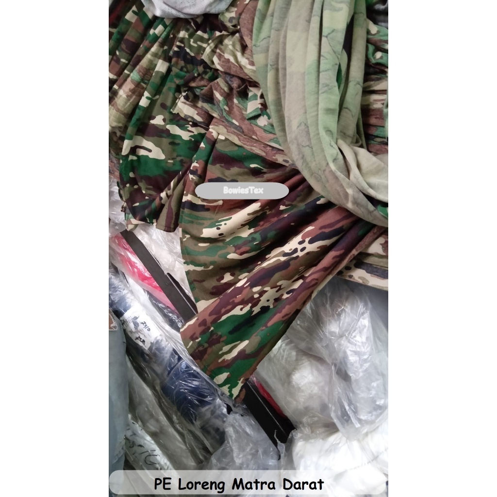 Kain PE Loreng Bahan Kaos Loreng Loreng PE Baju Camo Perbakin Mossy Oak Ranting Kaos Kilo