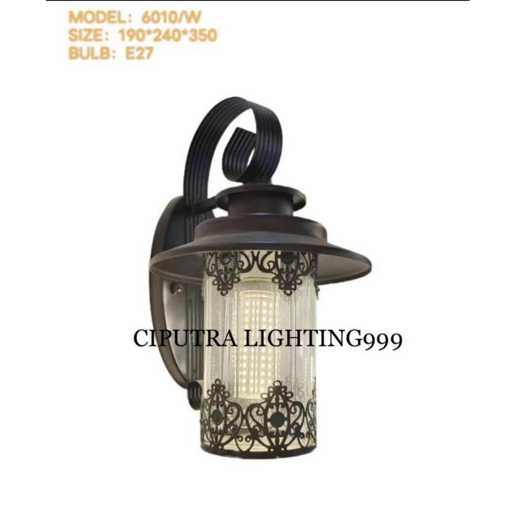 Lampu Dinding Hias Klasik Outdoor Teras 1 Lampu Elegan