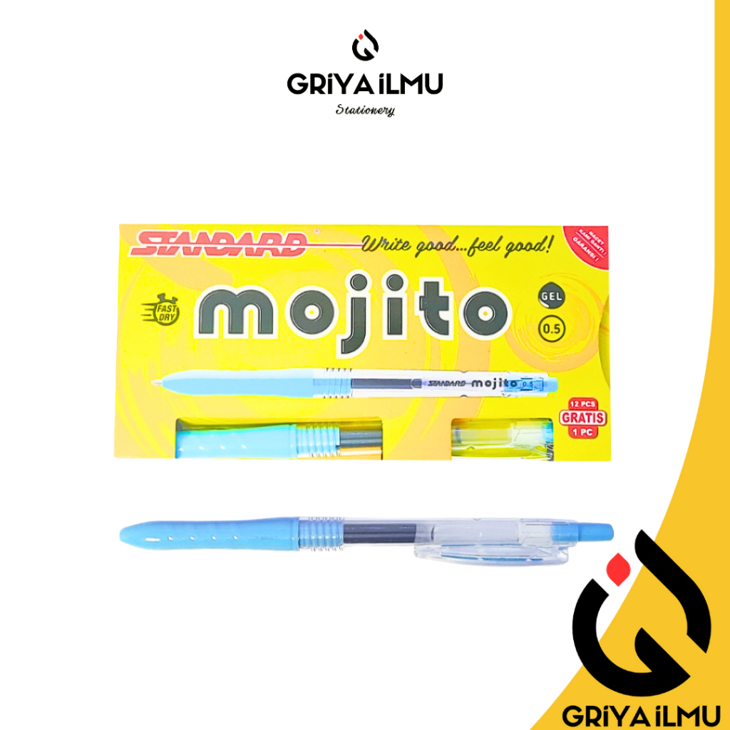 

Bolpoin Gel STANDARD MOJITO 0.5mm Black Ink (024157)