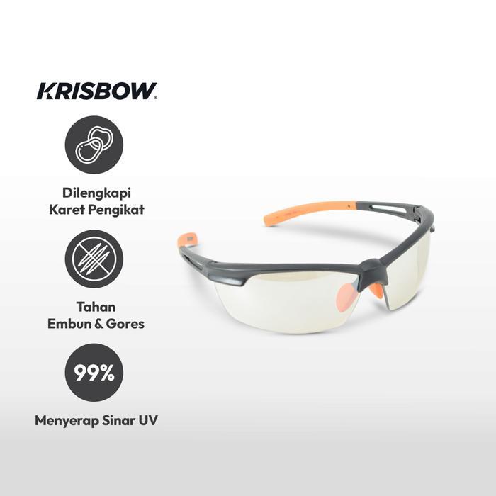 Krisbow Spectacle Kacamata Safety Indoor/Outdoor (Nosepad) SREP109 (Original)