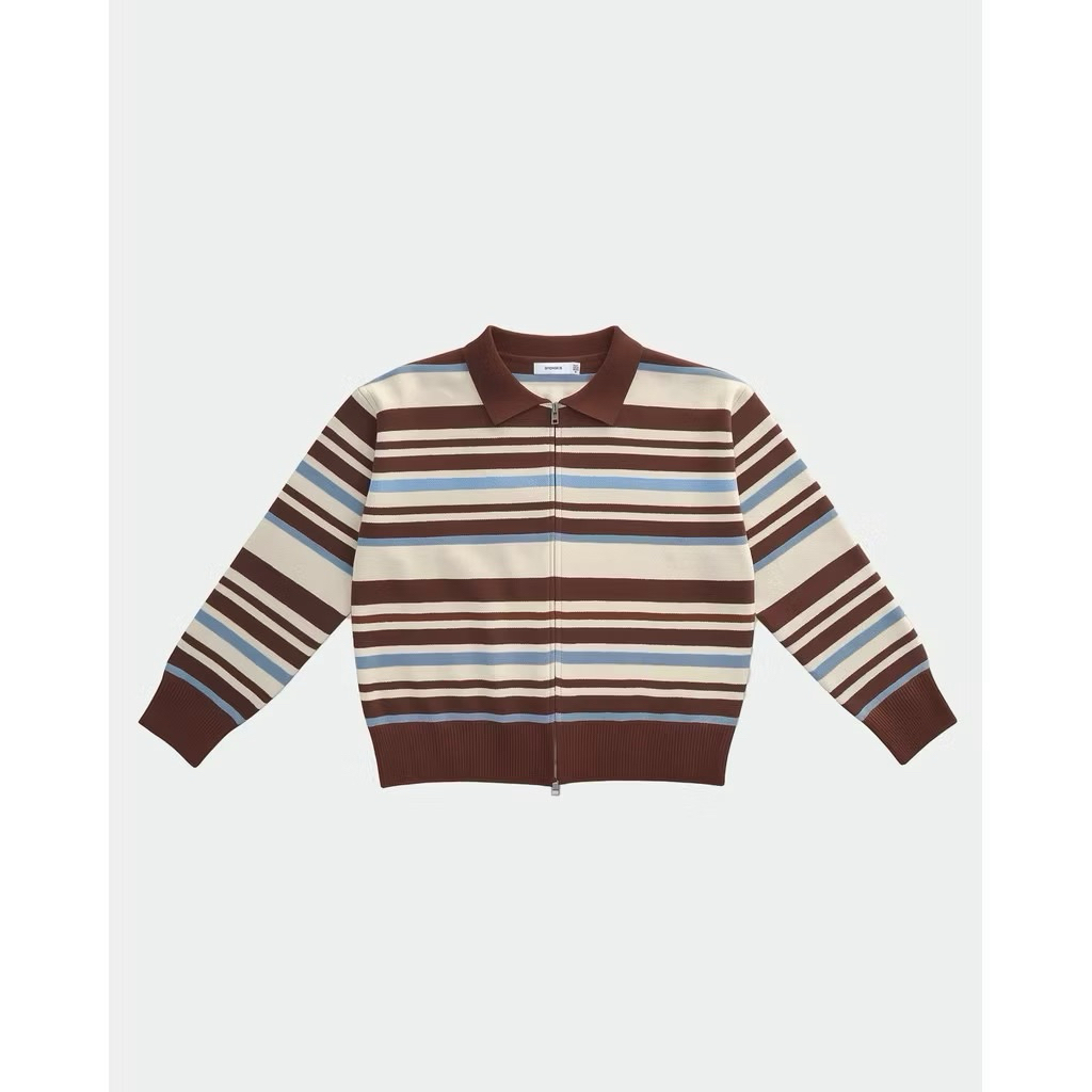 3mongkis - selia knit top brown size M