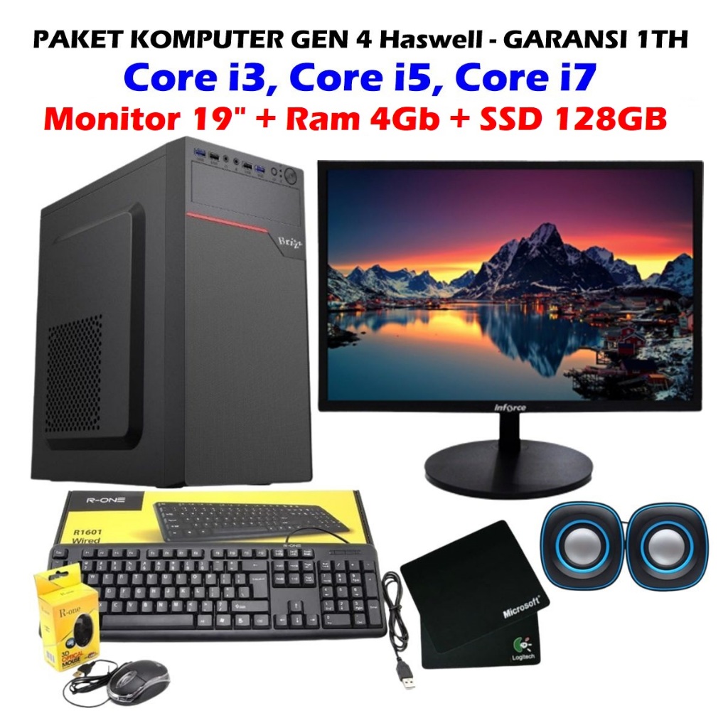 PAKET KOMPUTER BARU HASWELL PAKET KOMPUTER CORE i7-4770 PAKET KOMPUTER CORE i7-4790 PAKET KOMPUTER C