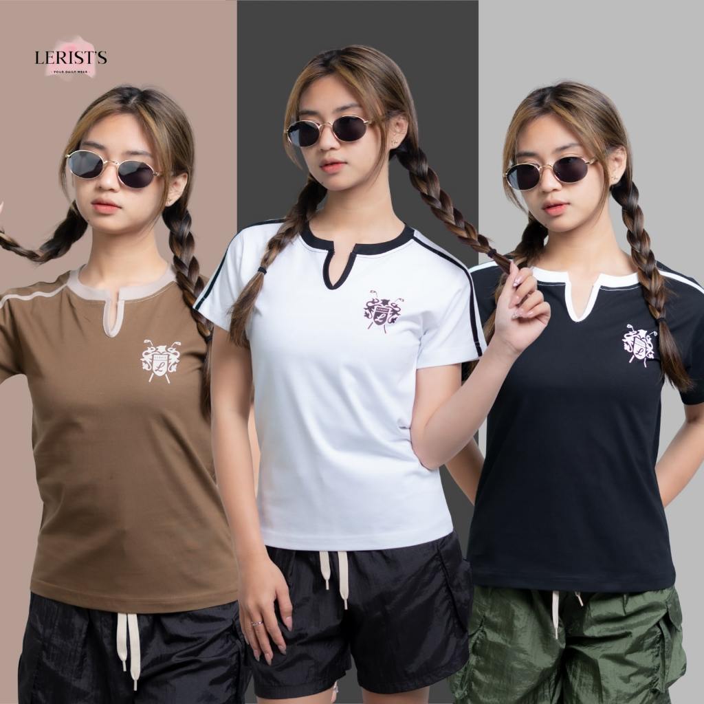 Adler Lerist- Atasan wanita kekinian leher barbos motif adler cotton combed 30s premium Lerist