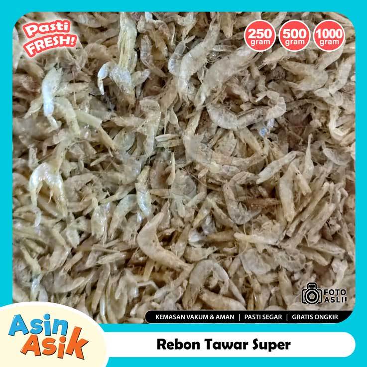 

Rebon Udang Kasar Tawar Premium Kualitas Super Bagus Segar Fresh Kemasan Vakum