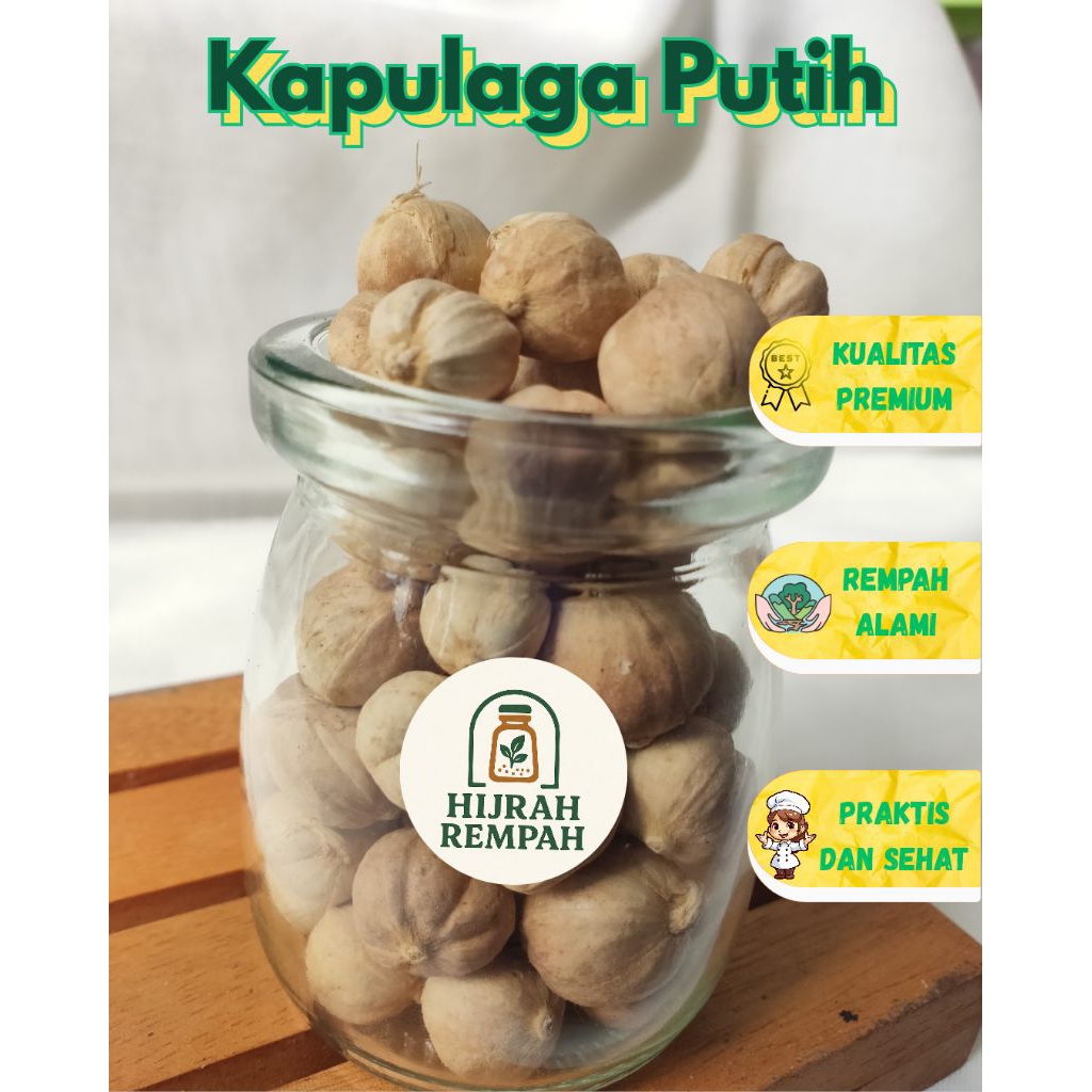 

Kapulaga Putih/ Kapol/ White Cardamom 250gr