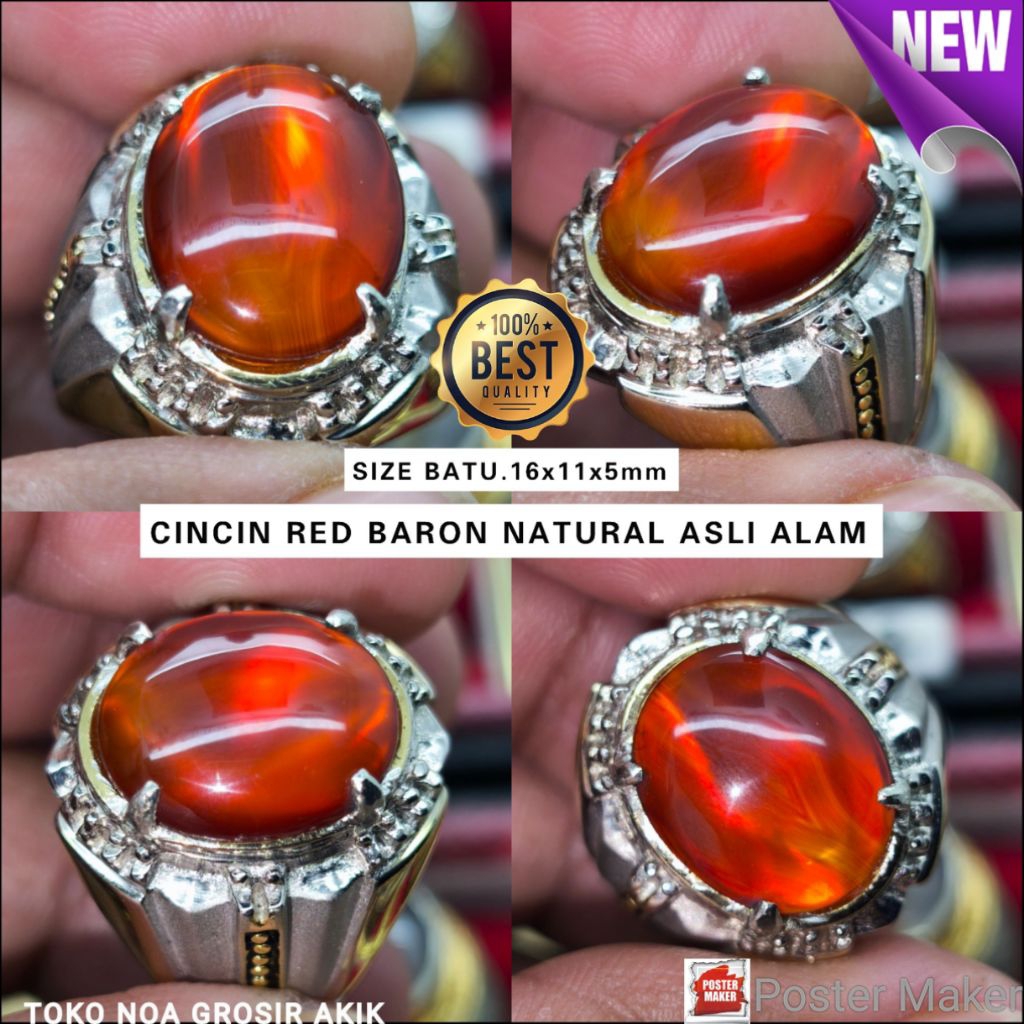 CINCIN RED BARON PACITAN NEW ASLI ALAM