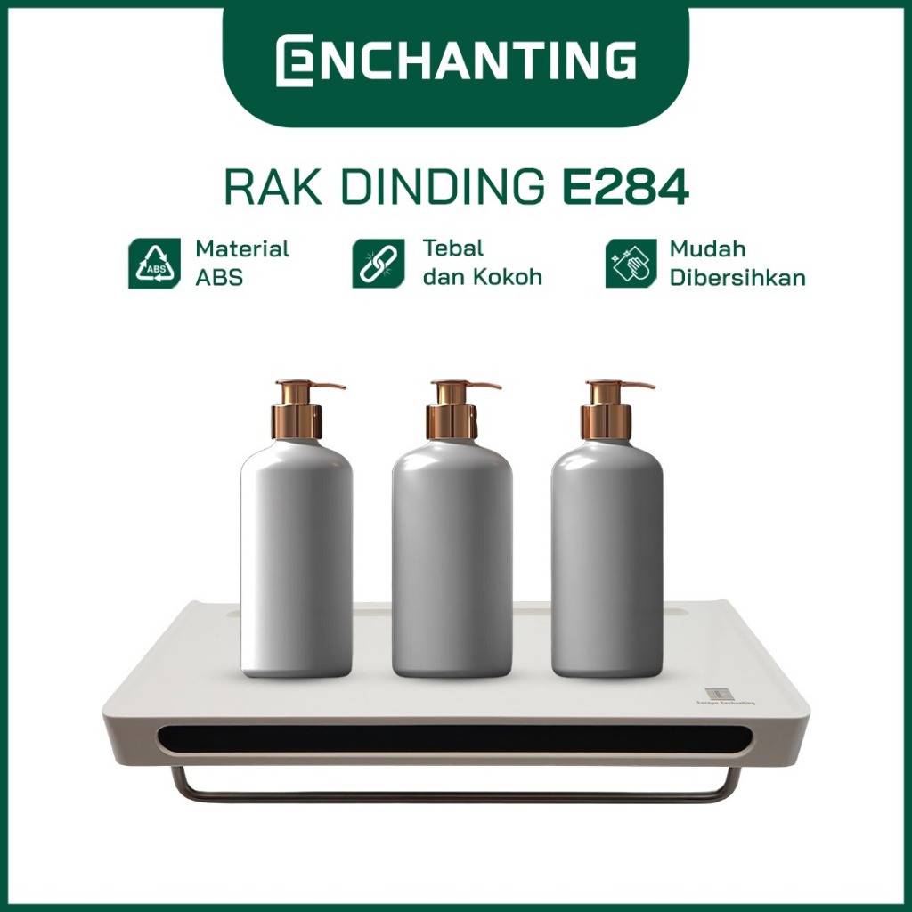 ENCHANTING Rak Dinding Material ABS Minimalis Tebal Kokoh Europe Enchanting E284