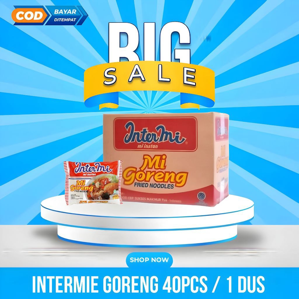 

Promo Inter Mie Goreng 1 Dus/Karton Mie Instan Isi 40pcs