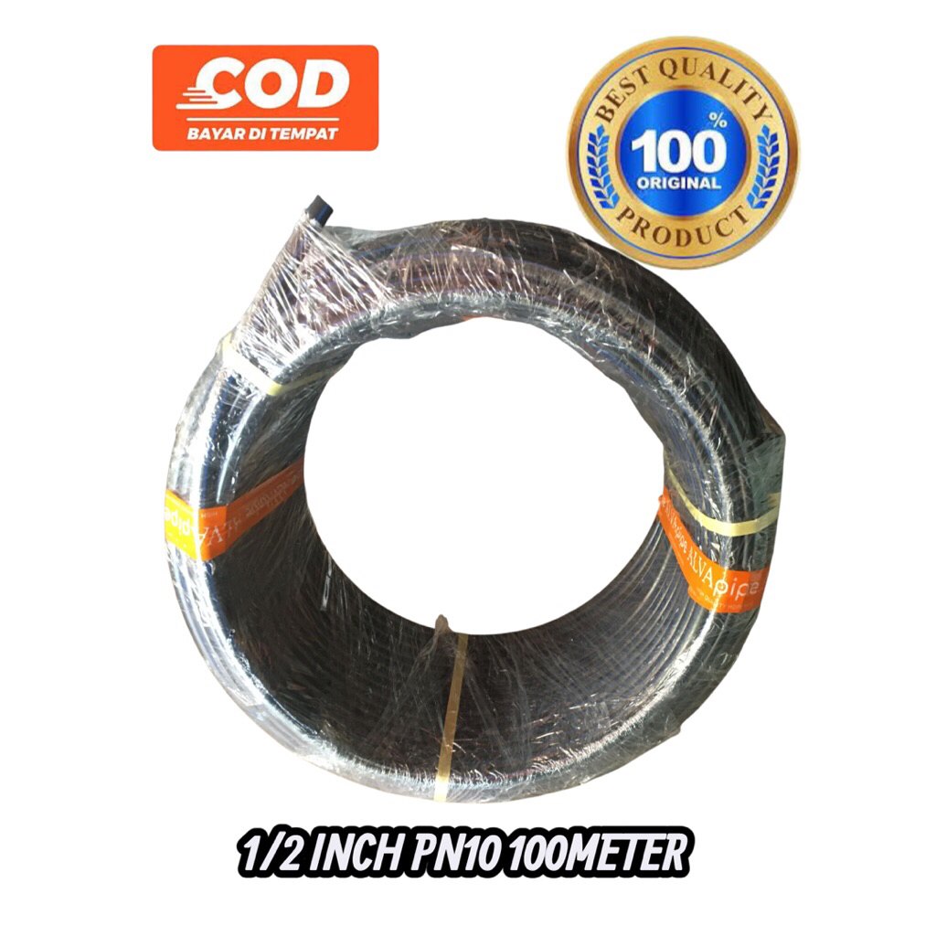 Selang Pipa Air HDPE Setengah inch(1/2) Panjang 100 mter