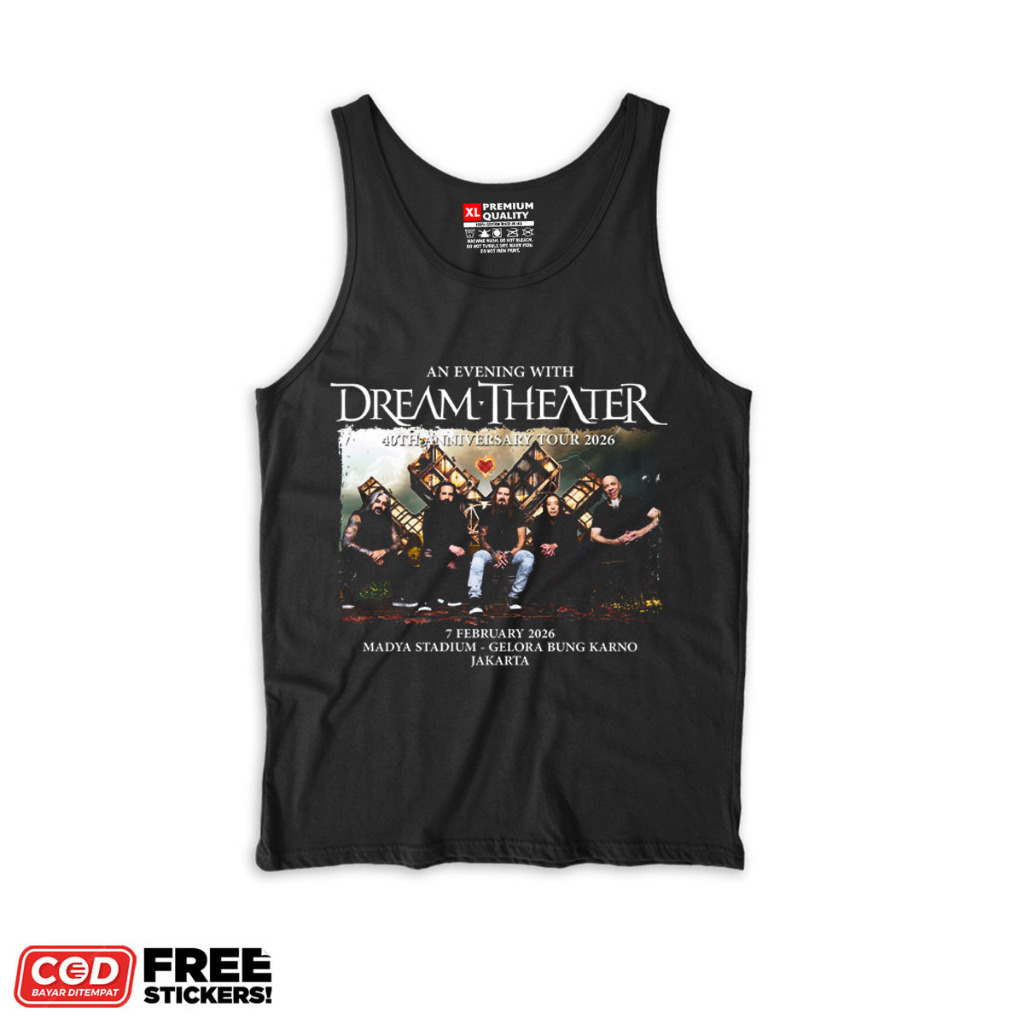 Kaos LEKBONG Dream Theater Tour 2026 KAOS Dream theater Bahan COTTON COMBED 24S | KAOS DISTRO Dream 