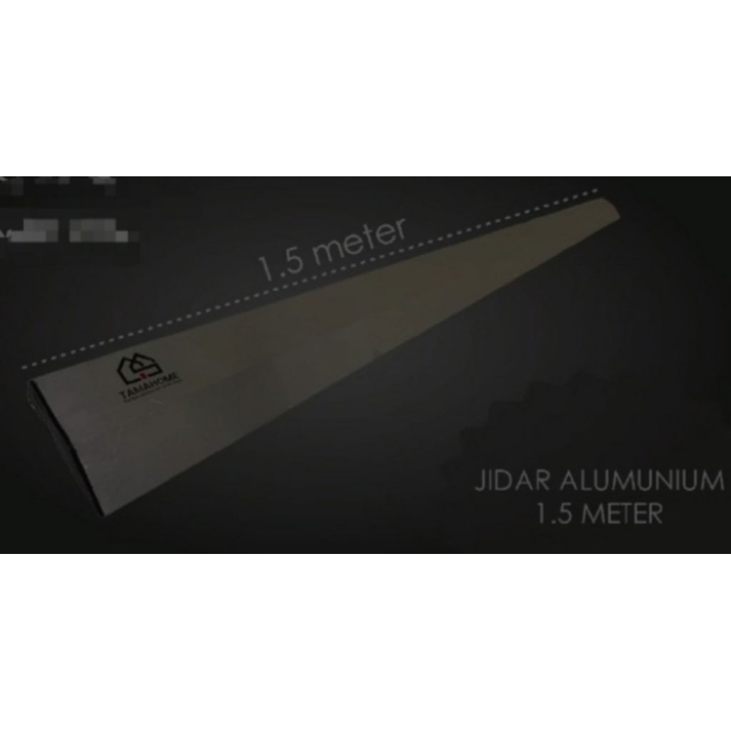 Jidar Alumunium 1.5m tipe v alat plester bangunan semen