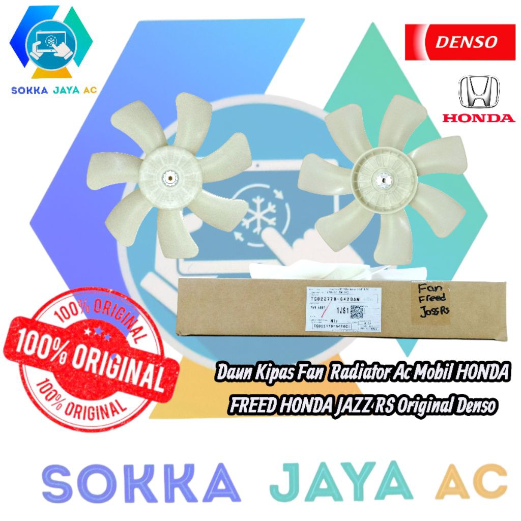 Daun Kipas Fan Radiator Ac Mobil HONDA FREED HONDA JAZZ RS Original Denso