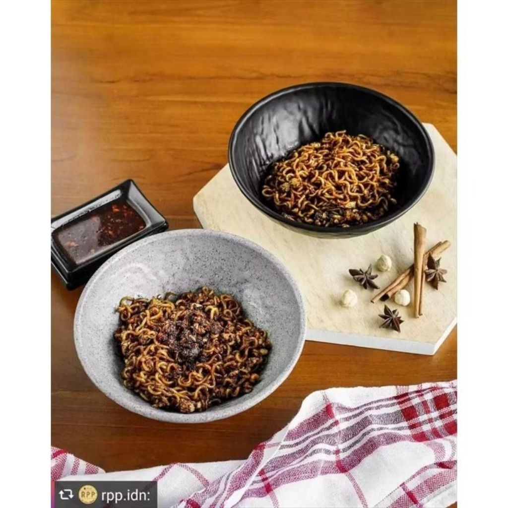 Mangkok Melamine Mangkok Mie Ayam 6,8inch W6907A Golden Dragon Melamine