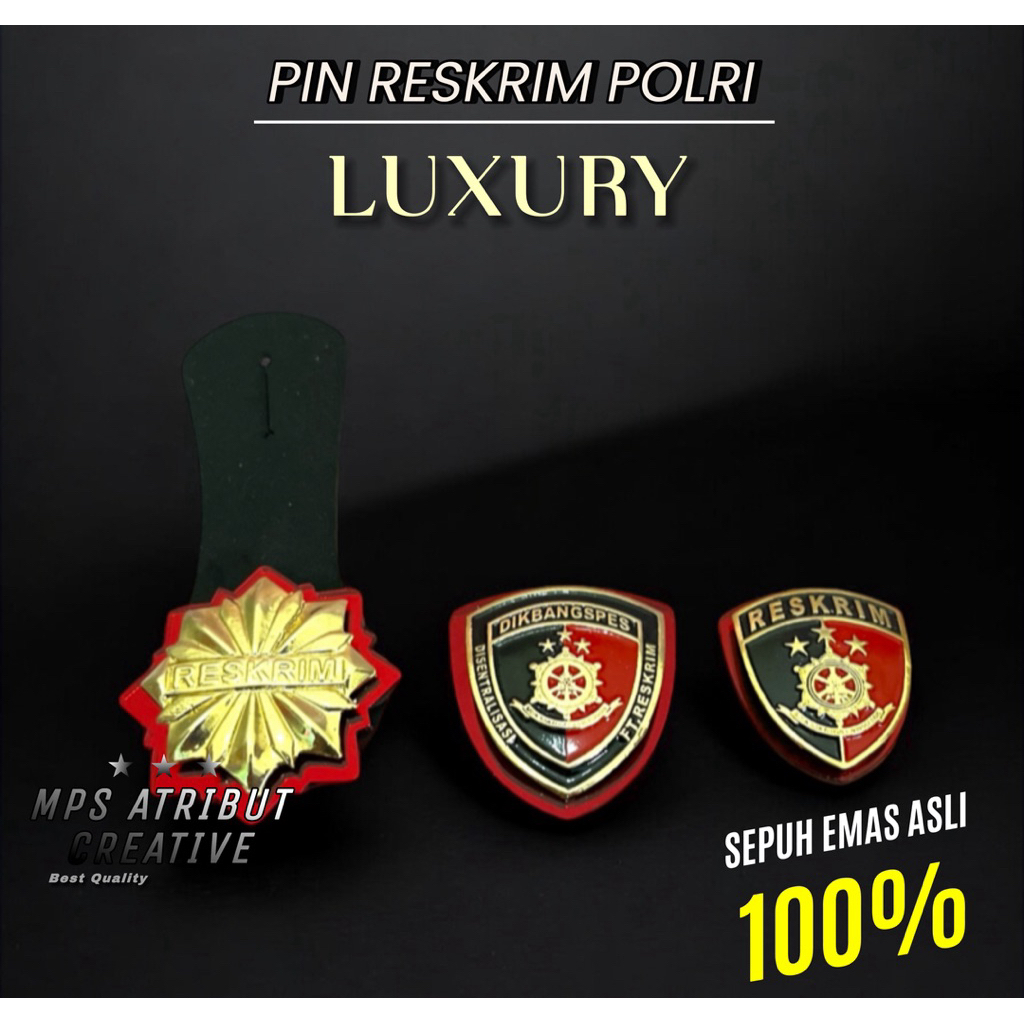 ATRIBUT POLRI / PIN RESKRIM POLRI / PIN RODA RESKRIM POLRI
