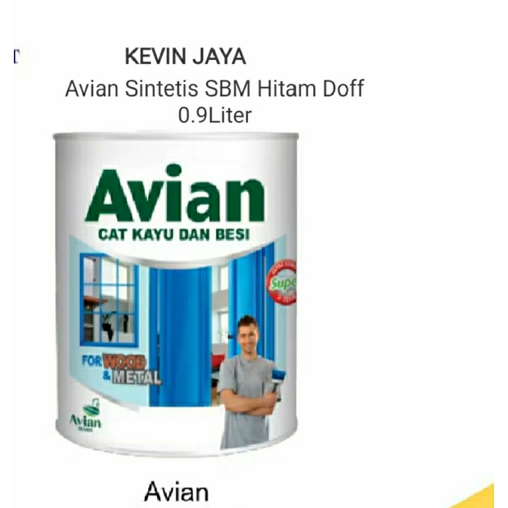 Avian Cat Kayu besi SBM Hitam Doff 0.9Liter