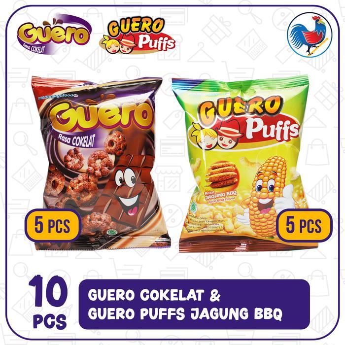 

1 pack Guero rasa Cokelat 30gr + 1 pack Guero Puffs rasa Jagung BBQ 30gr