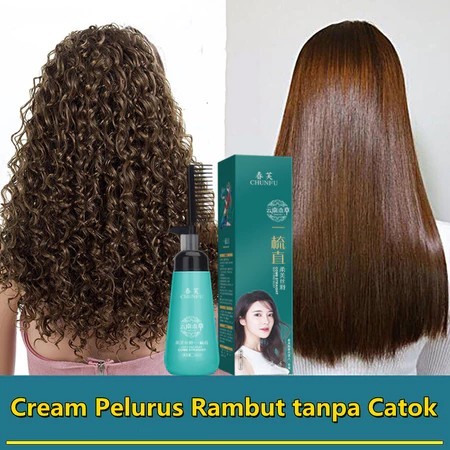 Cream Pelurus Rambut tanpa catok Masker Pelurus Rambut Smoothing rambut permanen Obat