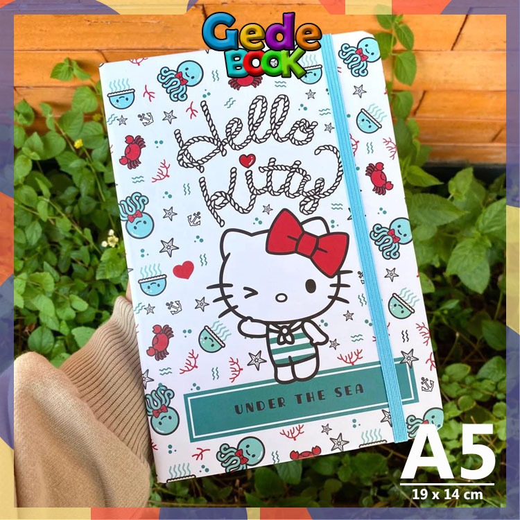 Hello Kitty Notebook Tali Buku Catatan Karakter Sanrio Buku Tulis A5 13 x 19 cm Diary Jurnal Anak 60