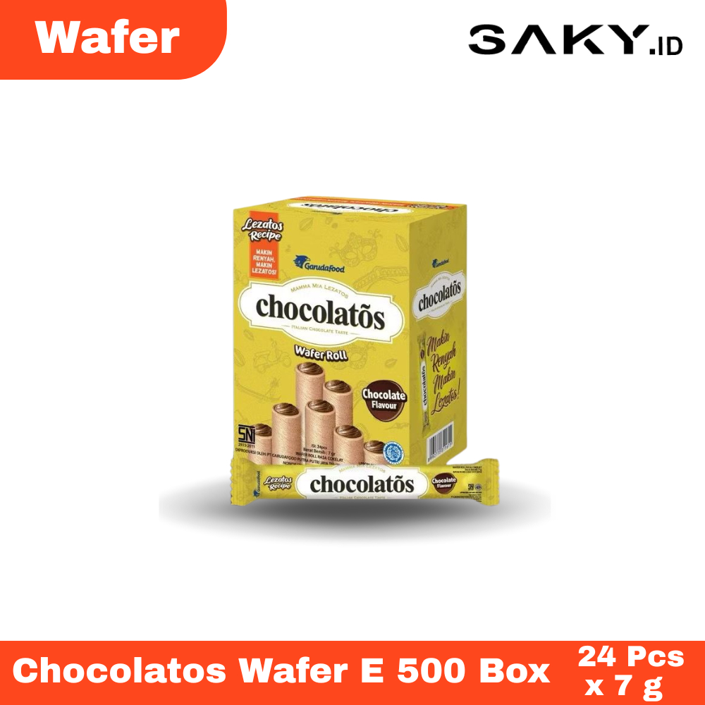 

Chocolatos Wafer Box E 500 Isi 24 Pcs