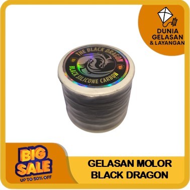 Benang Gelasan Layangan Molor Bogel Tajam Black Dragon Kasar 0.22 1200 Yard Main Ulur Seret Layang l