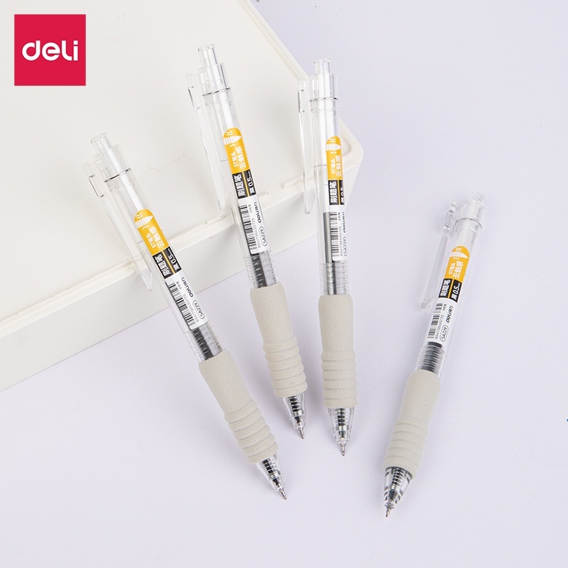 

Deli SA229 Gelpen / Pulpen Gel 0.5mm Tinta Warna Hitam Cover Transparan