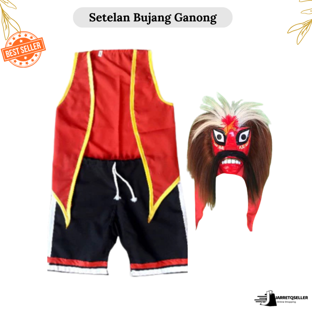 New Setelan Bujang Ganong Anak ( Setelan + Bujang Ganong ) | Setelan Baju Bujang Ganong Komplit